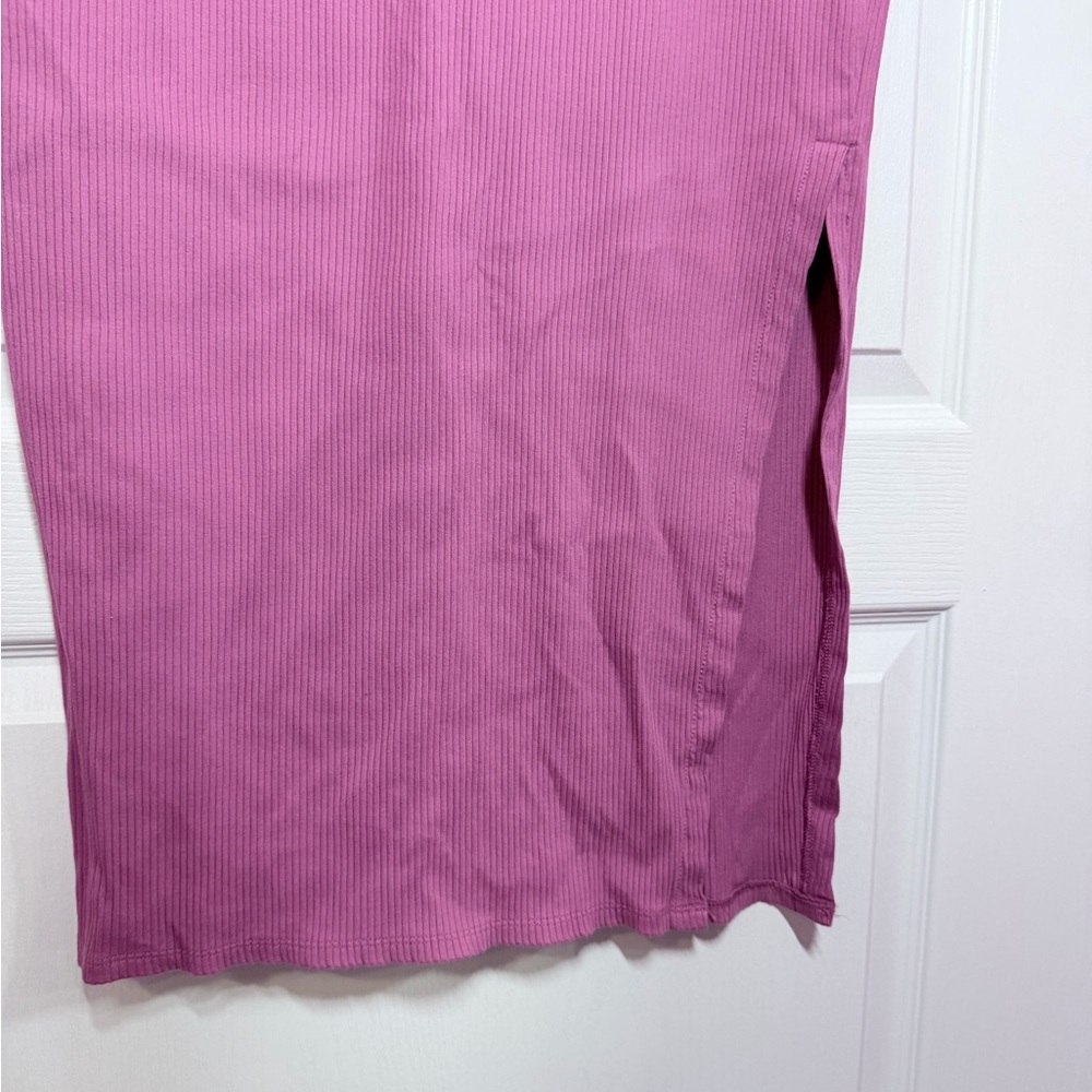 🎀PINK Victoria's Secret Ribbed Midi Dress in Mauve - Picture 5 of 6